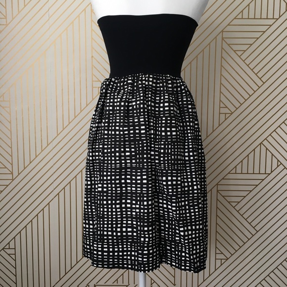 Theory Trois C abstract strapless dress - Picture 13 of 14